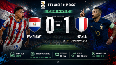 Paraguay 0–1 France, Lincoln Financial Field, attendance 68,324, referee Ilgiz Tantashev